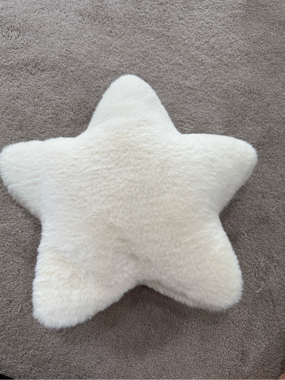 Plush Star-Shaped Cream Heating Pad Pillow
